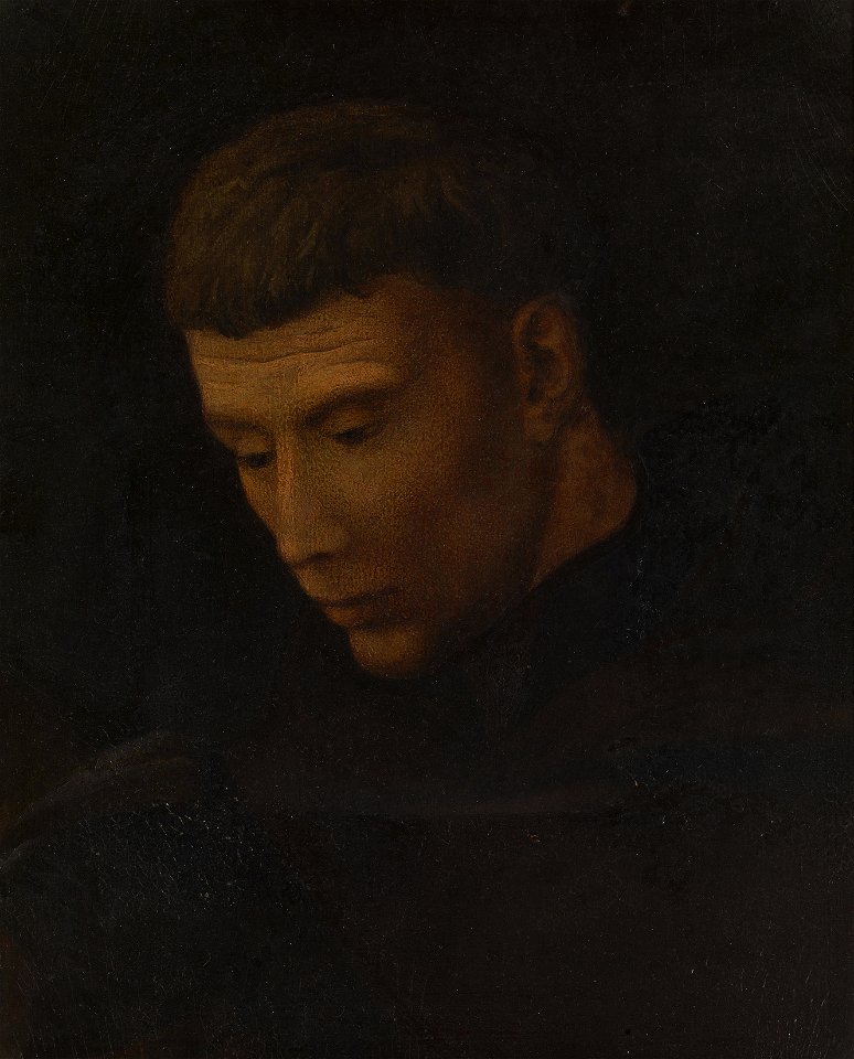 Attributed to Flemish School, 16th century - Head of a Friar - RCIN 402715 - Royal Collection