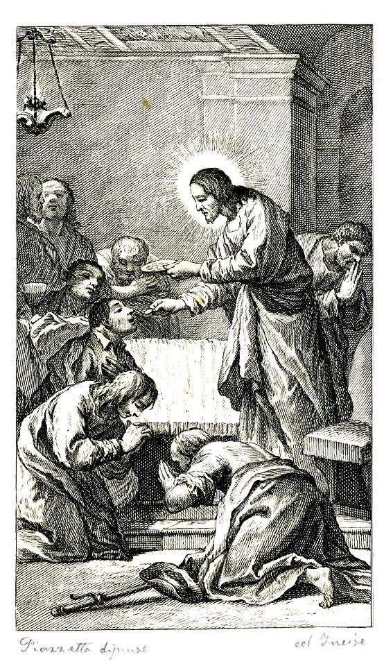 Attributed to Francesco Bartolozzi - The Last Supper; Christ giving bread to his apostles. 1756, 1943,0709.97