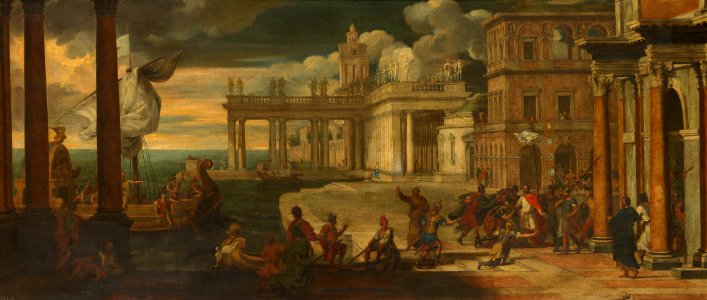 Attributed to Italian School, 17th century - The Departure of Regulus, traditionally entitled - RCIN 403382 - Royal Collection