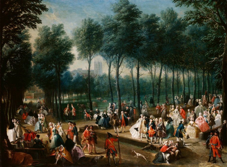 Attributed to British School, 18th century - St James's Park and the Mall - RCIN 405954 - Royal Collection