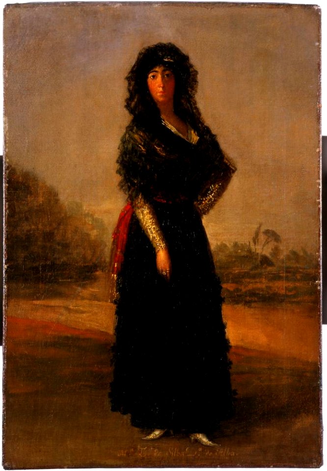 Attributed to Francisco de Goya - The Duchess of Alba, Sketch - LA2195 - Hispanic Society of America