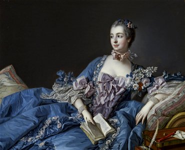 Attributed to Francois Boucher - Madame de Pompadour (Jeanne-Antoinette Poisson, 1721 - 1764) - Google Art Project