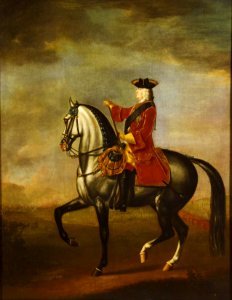 Attributed to David Morier (1705^-70) - George II (1683-1760) - RCIN 404198 - Royal Collection