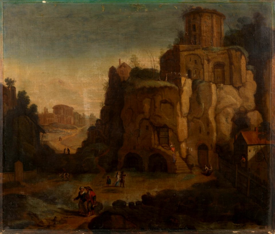 Attributed to Flemish School, 17th century - Classical Ruins with Figures - RCIN 404020 - Royal Collection