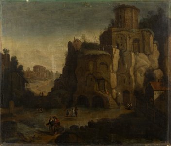 Attributed to Flemish School, 17th century - Classical Ruins with Figures - RCIN 404020 - Royal Collection