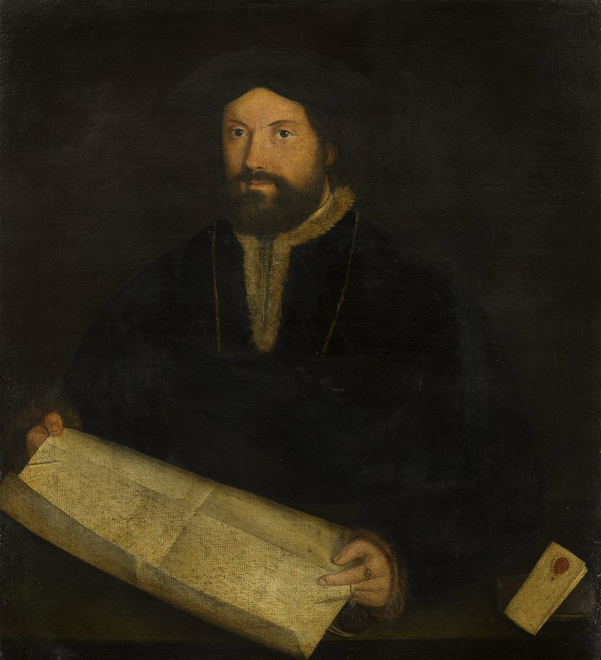 Attributed to Giovanni Cariani (c. 1485-1547) - Portrait of a Lawyer - RCIN 402888 - Royal Collection