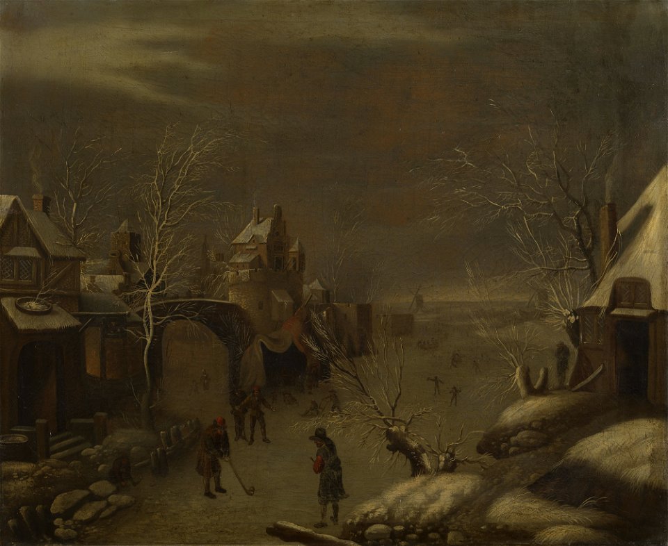 Attributed to Dutch School, 19th century - Winter landscape - RCIN 401101 - Royal Collection