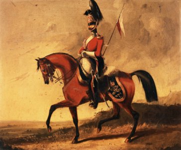 Attributed to Henry Alken (1780^-1850) - Private, 16th The Queen's Lancers - RCIN 400798 - Royal Collection