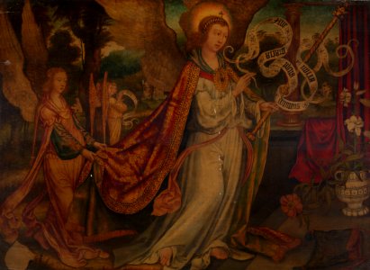 Attributed to French School, 16th century - The Archangel Gabriel - RCIN 403926 - Royal Collection