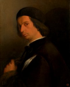 Attributed to Lorenzo Lotto (Venice c. 1480-Loreto 1556) - Portrait of a Man Holding a Glove - RCIN 404428 - Royal Collection