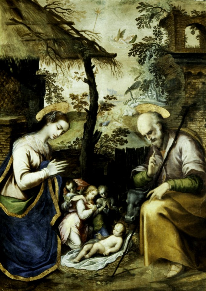 Attributed to Girolamo Imparato - The Holy Family with Angels - 69.33 - Minneapolis Institute of Arts