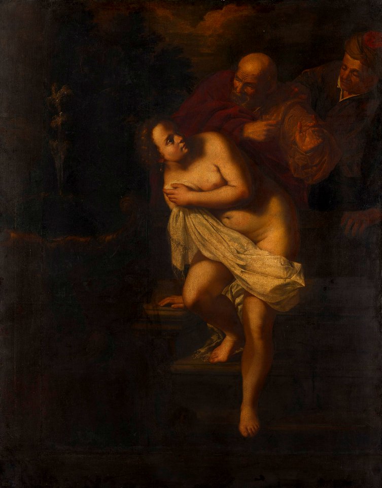 Attributed to French School, 17th century - Susannah and the Elders - RCIN 402702 - Royal Collection