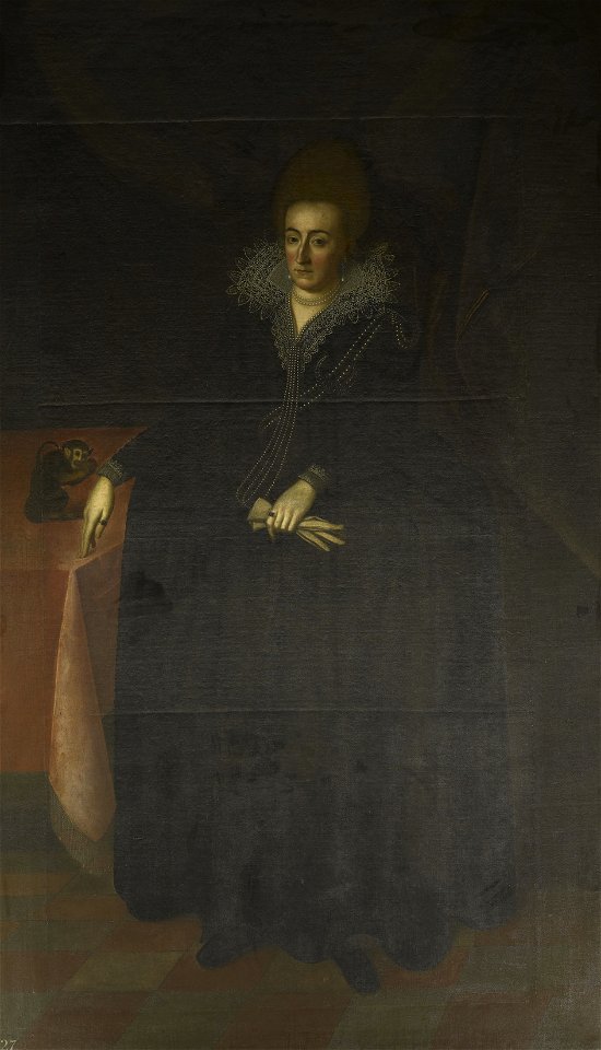 Attributed to Jacob van Doort (d. 1629) - Elizabeth, Duchess of Brunswick (1573-1625) - RCIN 405815 - Royal Collection