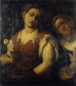Attributed to Girolamo Romanino (Brescia c. 1485-1559) - Salome with the Head of St John the Baptist - RCIN 402752 - Royal Collection