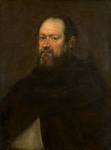 Attributed to Jacopo Tintoretto (1519-94) - Portrait of a Dominican friar - RCIN 405774 - Royal Collection