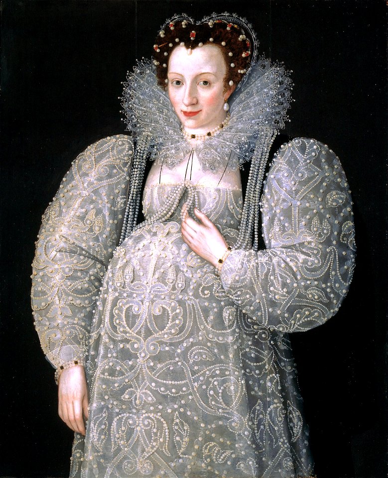 Attributed to Marcus Gheeraerts II - Portrait of an Unknown Lady - Google Art ProjectFXD