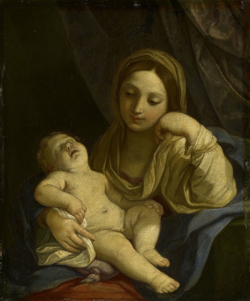 Attributed to Guido Reni (Bologna 1575-Bologna 1642) - The Virgin with the Sleeping Child - RCIN 403549 - Royal Collection