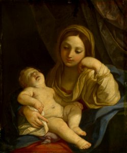 Attributed to Guido Reni (Bologna 1575-Bologna 1642) - The Virgin with the Sleeping Child - RCIN 403549 - Royal Collection