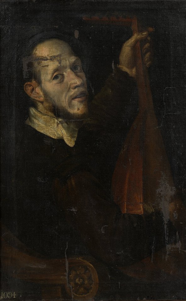 Attributed to Italian School, 16th century - A Man Playing a Lute - RCIN 402778 - Royal Collection