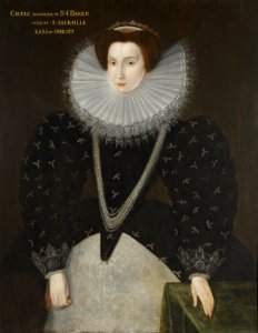 Attributed to Hieroimo Custodis Cicely Lady Buckhurst Countess of Dorset. Free illustration for personal and commercial use.