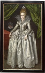 Attributed to Jacob van Doort (d. 1629) - Princess Elizabeth of Brunswick-Wolfenbuttel (1593-1650), later Duchess of Saxe-Altenberg - RCIN 404963 - Royal Collection