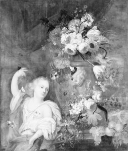 Attributed to Jean-Baptiste Monnoyer (1636-99) - Still Life with an Urn of Flowers. - RCIN 401044 - Royal Collection