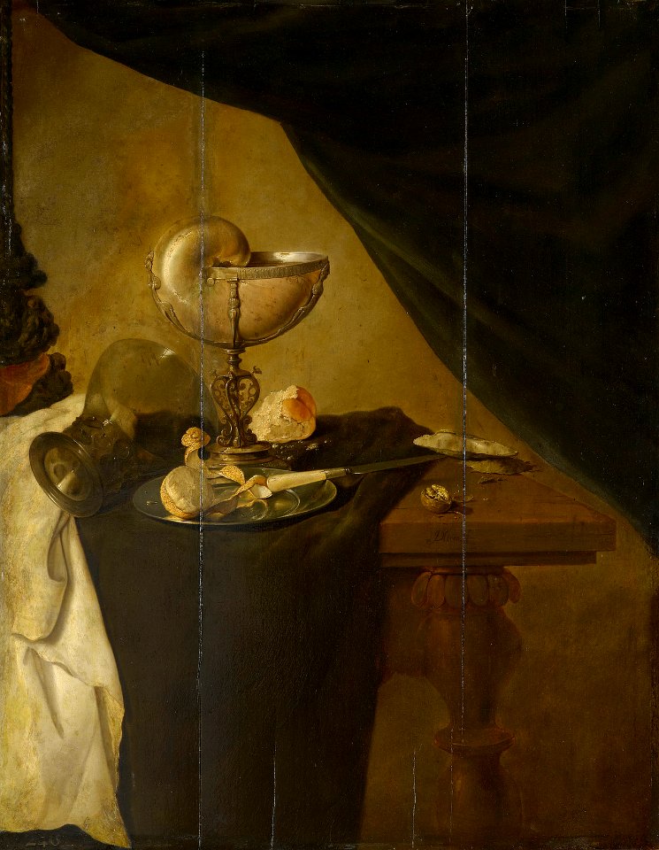 Attributed to Jan Davidsz de Heem (Utrecht 1606-Antwerp 1684) - Still Life with a Nautilus Cup - RCIN 403948 - Royal Collection