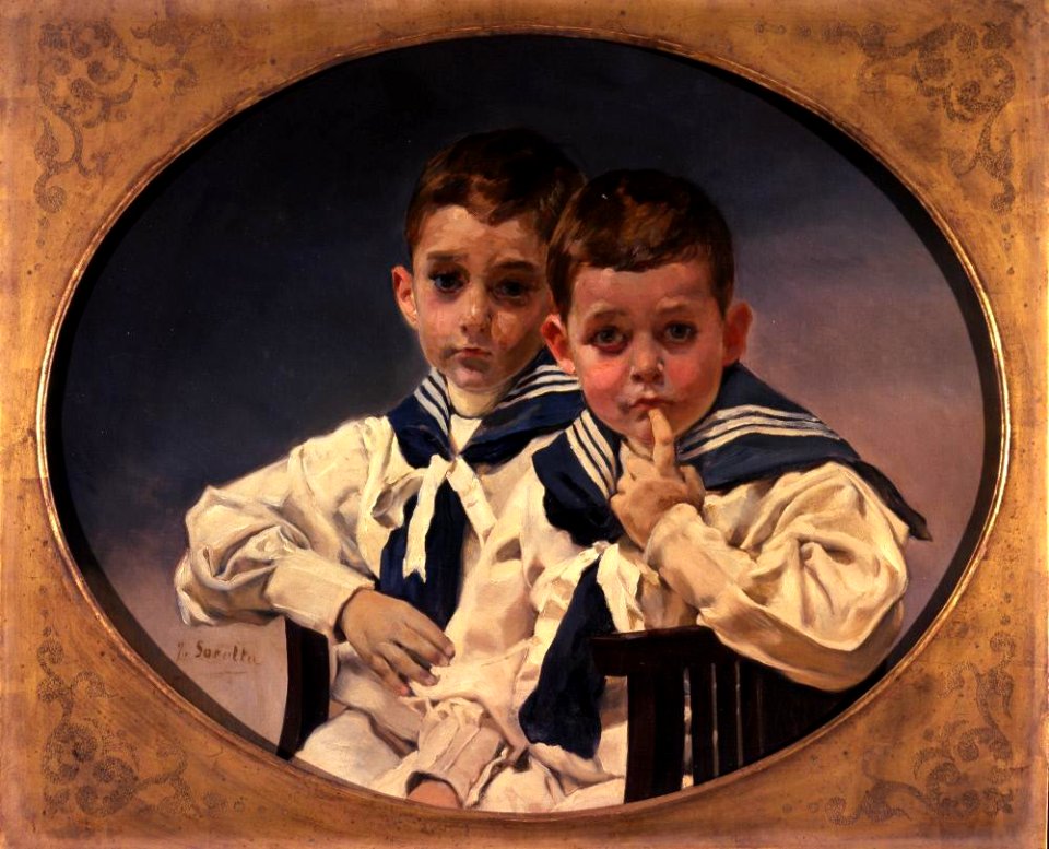 Attributed to Joaquín Sorolla y Bastida - The Young Counts of Lérida - LA8 - Hispanic Society of America