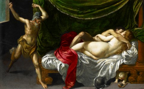 Attributed to Johann Rottenhammer the Elder (1565-1625) - Venus, Mars and Vulcan - RCIN 402726 - Royal Collection