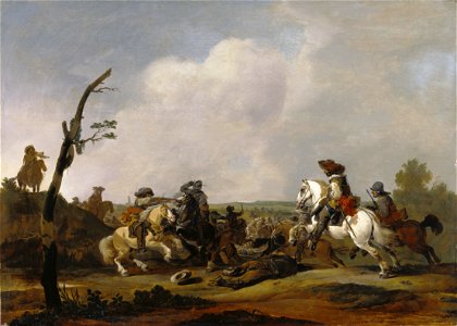 Attributed to Johannes Lingelbach - Battle Scene - 69.PB.5 - J. Paul Getty Museum