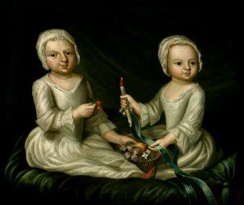 Attributed to John Smibert - Joanna and Elizabeth Perkins - 8-1965 - Saint Louis Art Museum