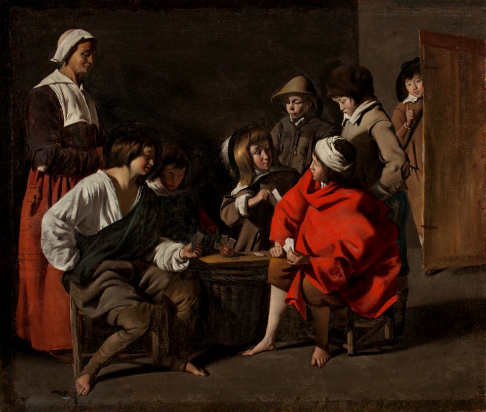 Attributed to Mathieu Le Nain - The Young Card Players, 1638–1642