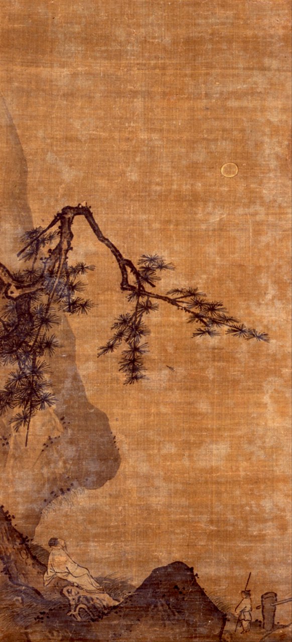 Attributed to Ma Yuan - GENTLEMAN VIEWING THE MOON - Google Art Project
