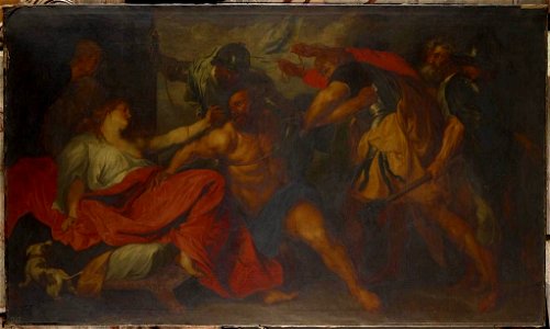 Attributed to Nathaniel Dance Holland (1735-1811) - Samson and Delilah - RCIN 402529 - Royal Collection