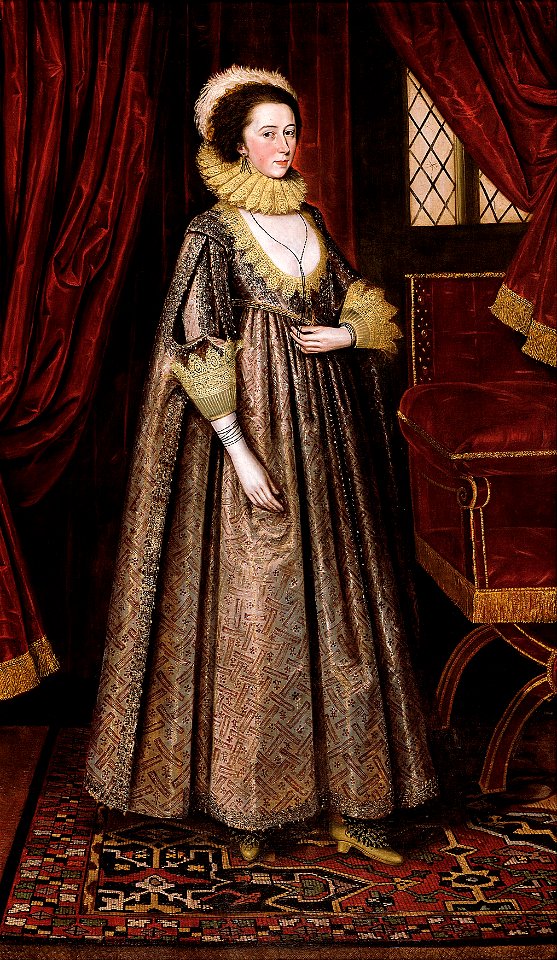Attributed to Marcus GHEERAERTS the Younger and studio - Magdalen Poultney, later Lady Aston - Google Art Project