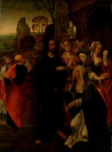 Attributed to Master of Hoogstraten (early 16th century) - Christ Taking Leave of the Virgin - RCIN 406198 - Royal Collection