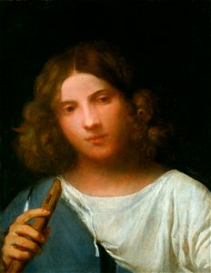 Attributed to Titian (c. 1488-Venice 1576) - A Boy with a Pipe ('The Shepherd') - RCIN 405767 - Royal Collection
