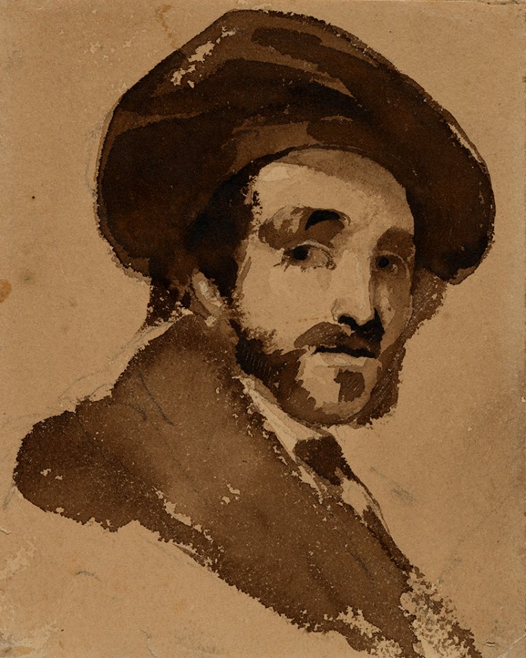 Attributed to Édouard Manet - Man with a Beret, 1800s, 1988.081