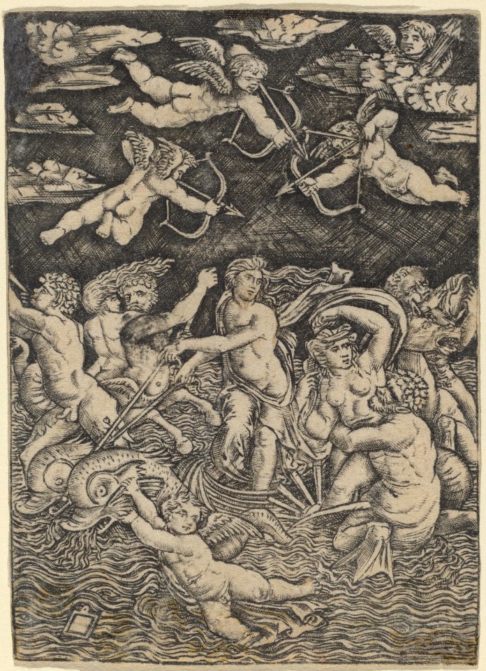 Attributed to Peregrino da Cesena, The Triumph of Galatea, c. 1520, NGA 9489