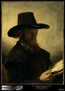 Attributed to Rembrandt van Rijn - Man Reading - 1955.841 - Clark Art Institute