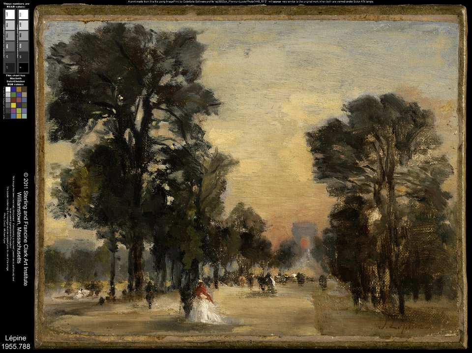 Attributed to Stanislas Lépine - Les Champs-Elysées - 1955.788 - Clark Art Institute