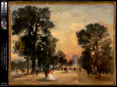 Attributed to Stanislas Lépine - Les Champs-Elysées - 1955.788 - Clark Art Institute
