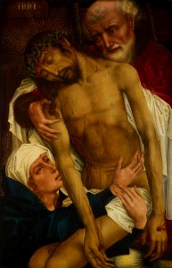 Attributed to Master of the Legend of St Catherine - Descent from the Cross c.1490-1520