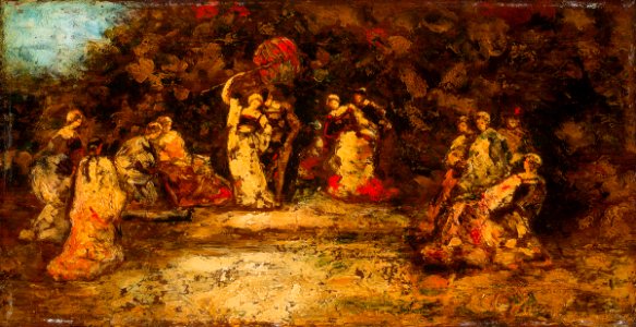 Attributed to Monticelli - Figures in a Park, 1992.26