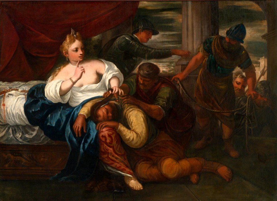 Attributed to Pietro Malombra Samson and Delilah
