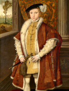 Attributed to William Scrots (active 1537-53) - Edward VI (1537-53) - RCIN 404441 - Royal Collection. Free illustration for personal and commercial use.