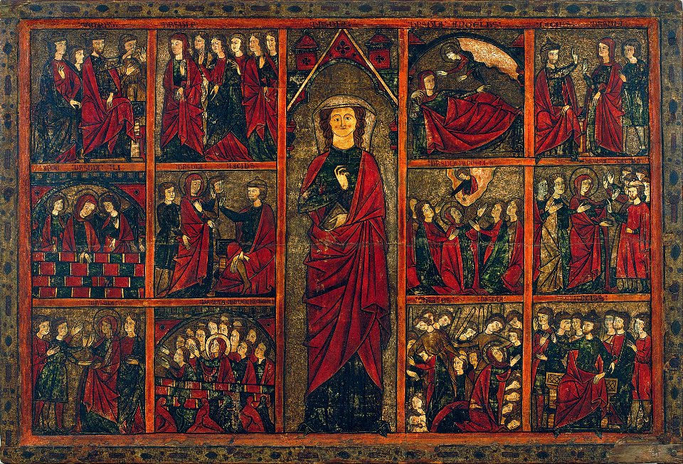 Attributed to the Second Master of Bierge - Panel of Saint Ursula - Google Art Project
