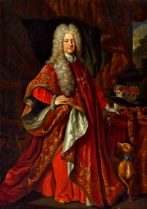 Attributed to von der Schlichten - Charles III Philip in Golden Fleece Robes