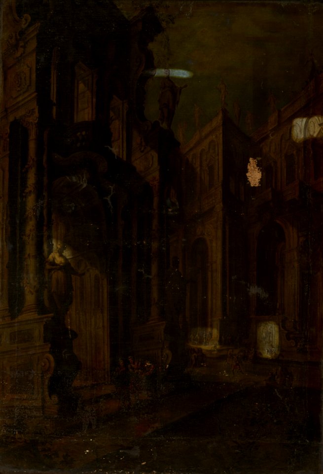 Attributed to Vincenzo dal Re - Architectural Fantasy, Still Life - 62.18.3 - Minneapolis Institute of Arts