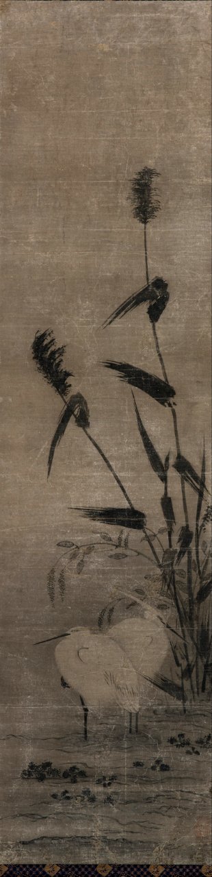 Attributed to Yamaguchi Sekkei - Two Herons - Google Art Project
